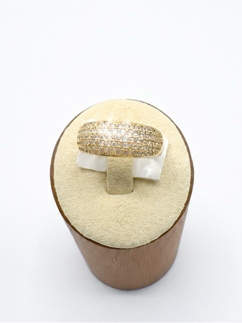 14k 2ct Pave Band - Picture 3 of 14